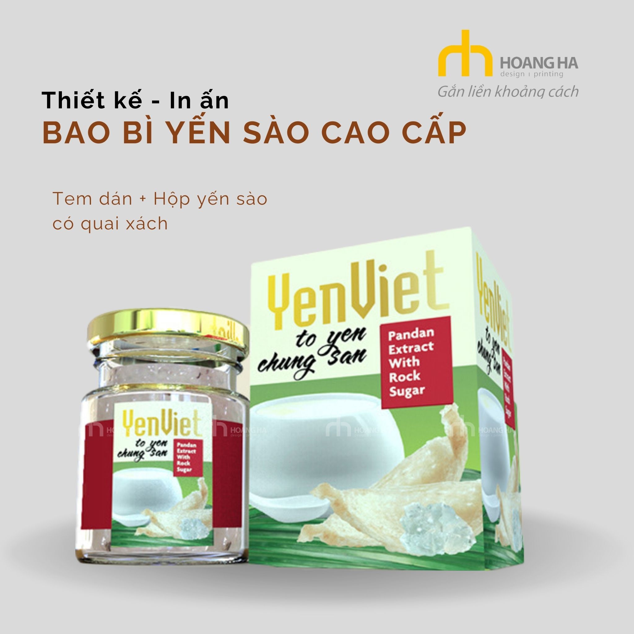 Những mẫu thiết kế bao bì hộp yến sào đẹp, sang trọng